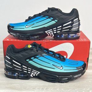 Nike Air Max Plus 3 TN Aqua Gradient Blue Black New Mens Size 12 FQ2417-001